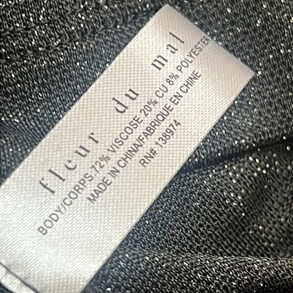 NWT FLEUR DU MAL SPARKLE SLEEVELESS CHOKER‎ TOP SIZE L - Picture 7 of 8